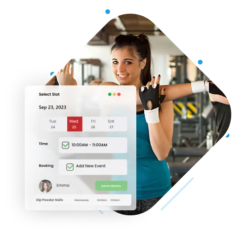 Fitness booking system with automated reminders