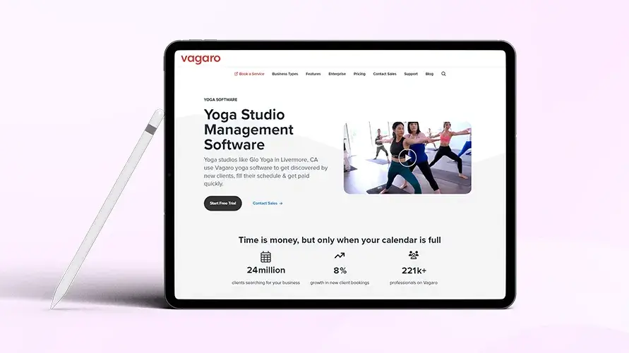 Vagaro yoga app