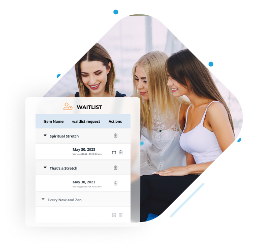 Waitlist management for yoga class