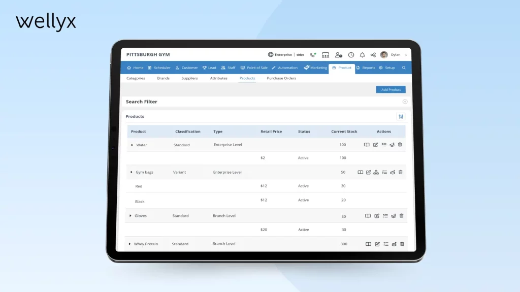 wellyx inventory management